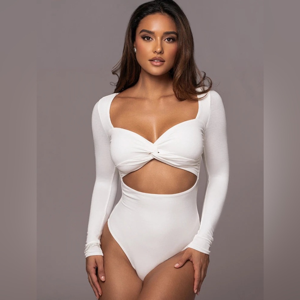 JLUXLABEL White Underneath It All Bodysuit